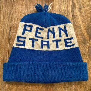 Vintage Penn State Nittany Lions Cuffed Beanie Hat Men's One Size OS VTG